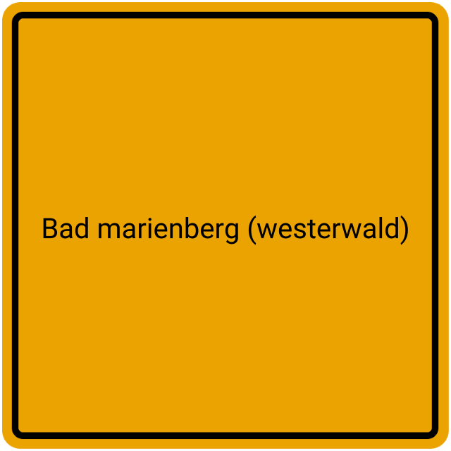 Meldebestätigung Bad Marienberg (Westerwald)